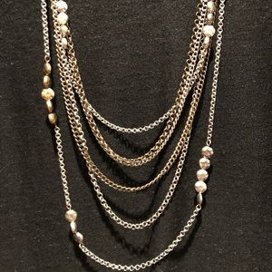Lucky Brand Necklace - Silver and bronze